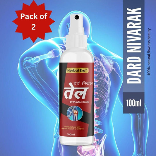 Herbal Era Dard Nivarak Spray Tel 100ml - Natural Pain Relief Formula  Buy 1 Get 1
