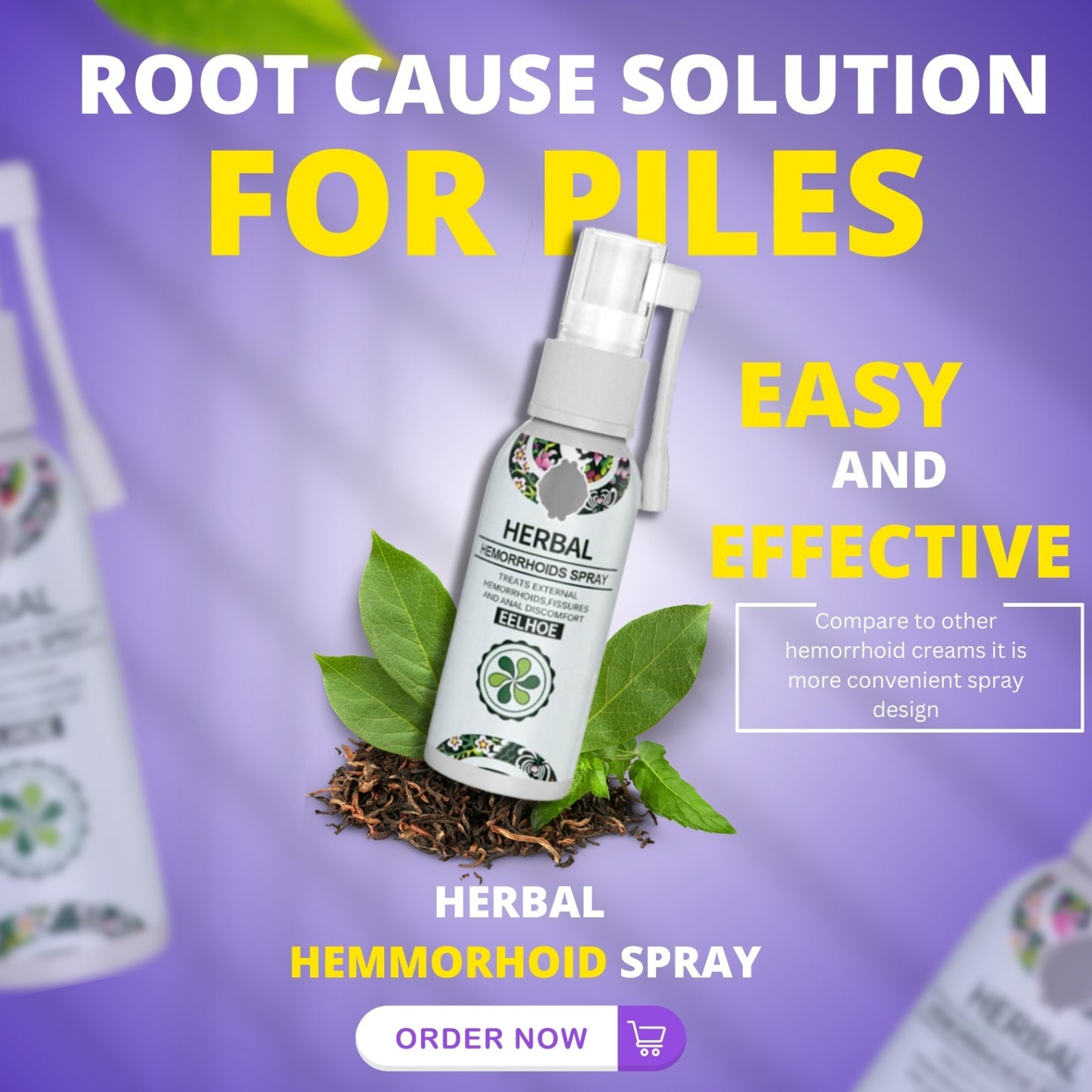 100% Natural Ayurvedic Piles Spray (Buy 1 Get 1)